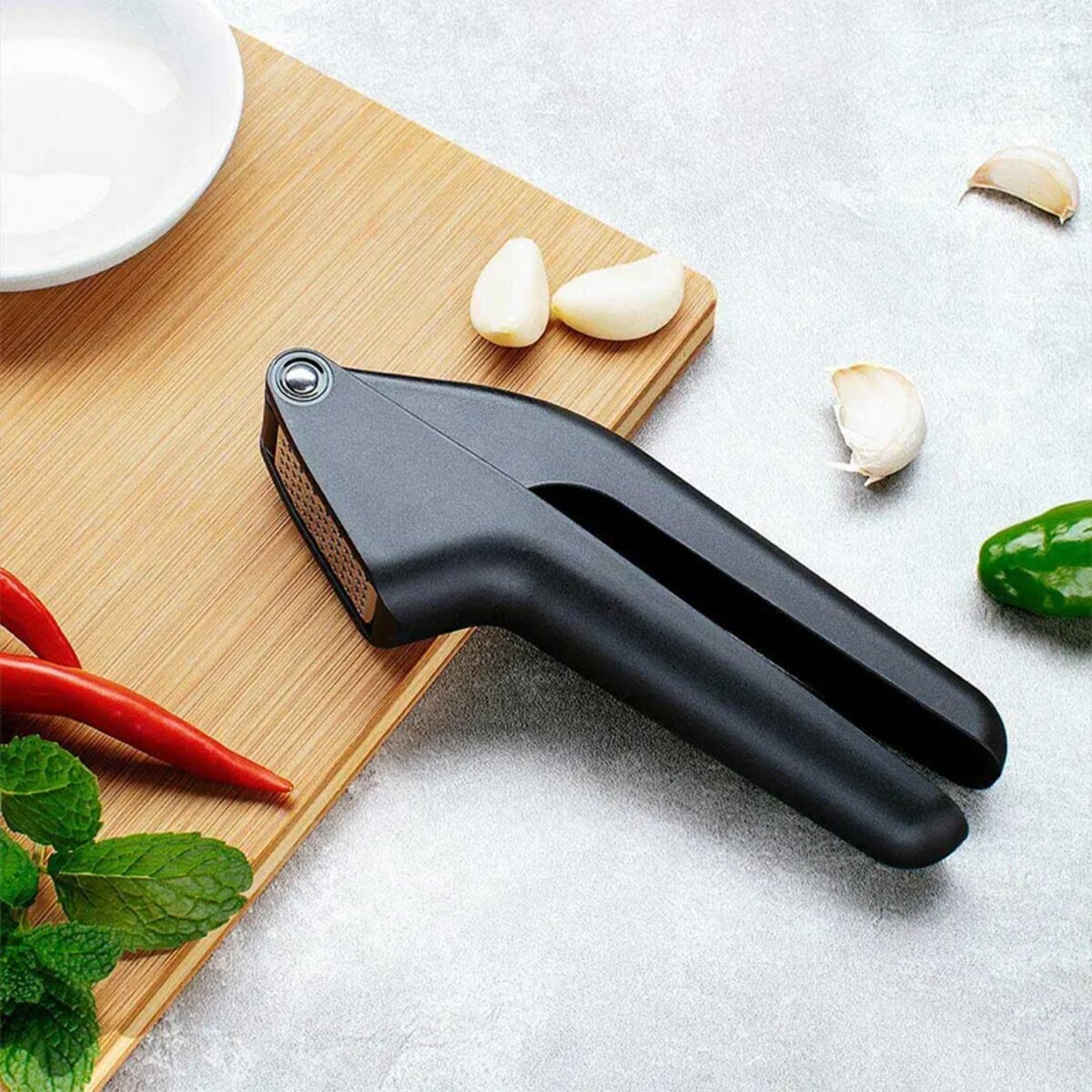 Прес для часнику Xiaomi Пресс HuoHou Garlic Press Black