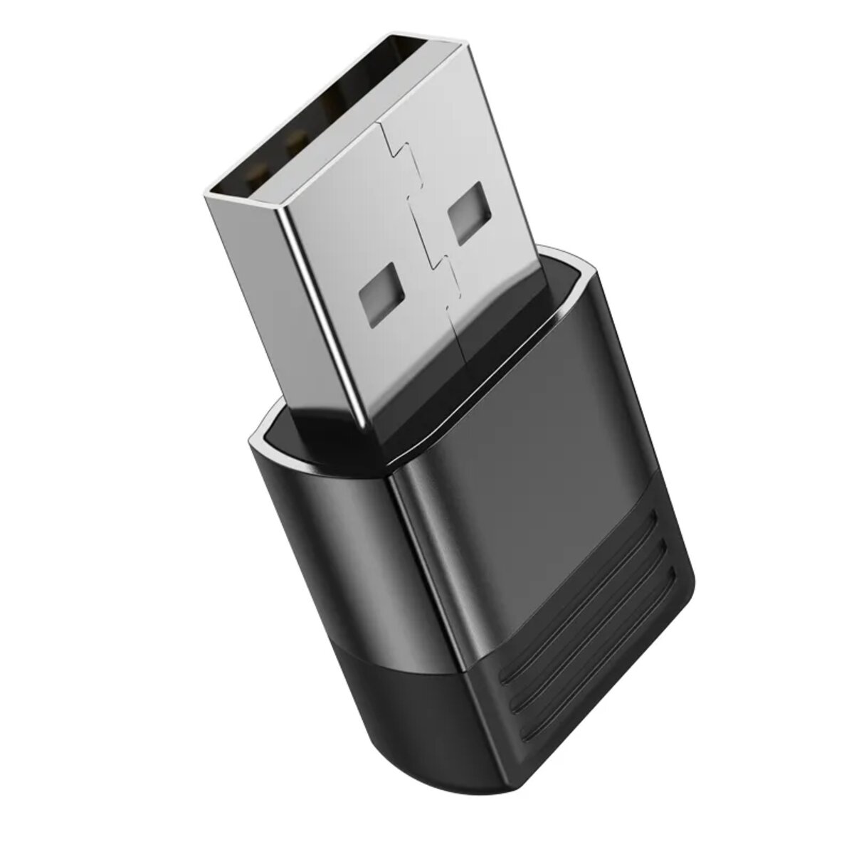 Адаптер BOROFONE BV18 USB male to Type-C female USB2.0 adapter Black