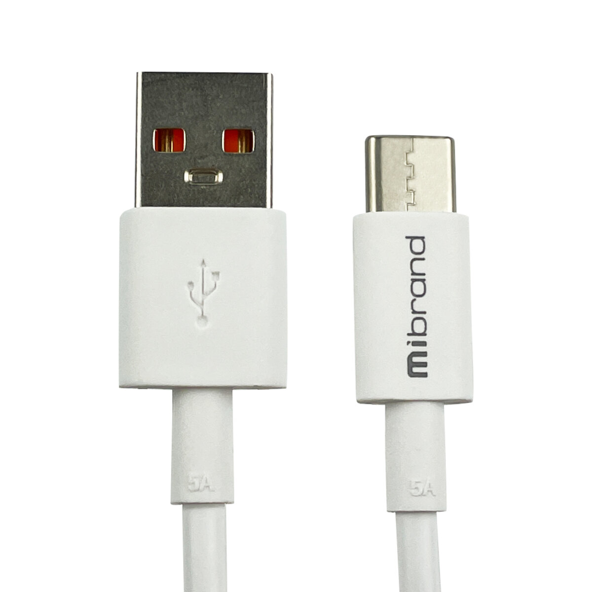 Кабель Mibrand MI-12 High Current Charging Line USB for Type-C 5A 1m White