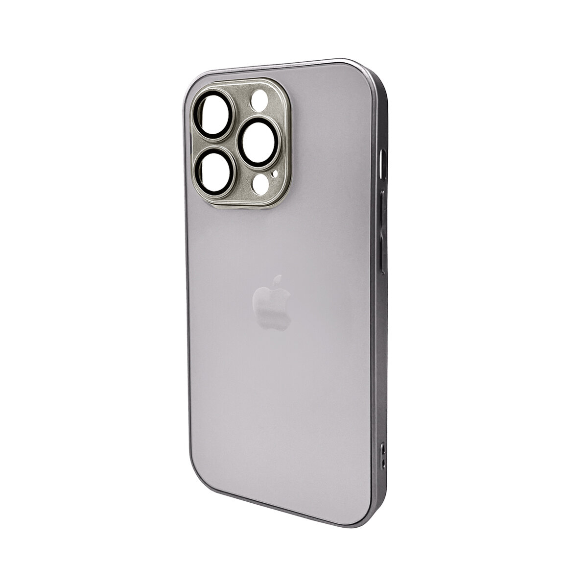 Чохол для смартфона AG Glass Matt Frame Color Logo for Apple iPhone 14 Pro Titanium Grey