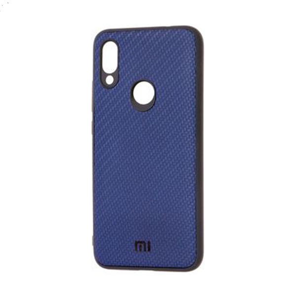 Чехол накладка Carbon для Xiaomi Redmi 7 Dark Blue