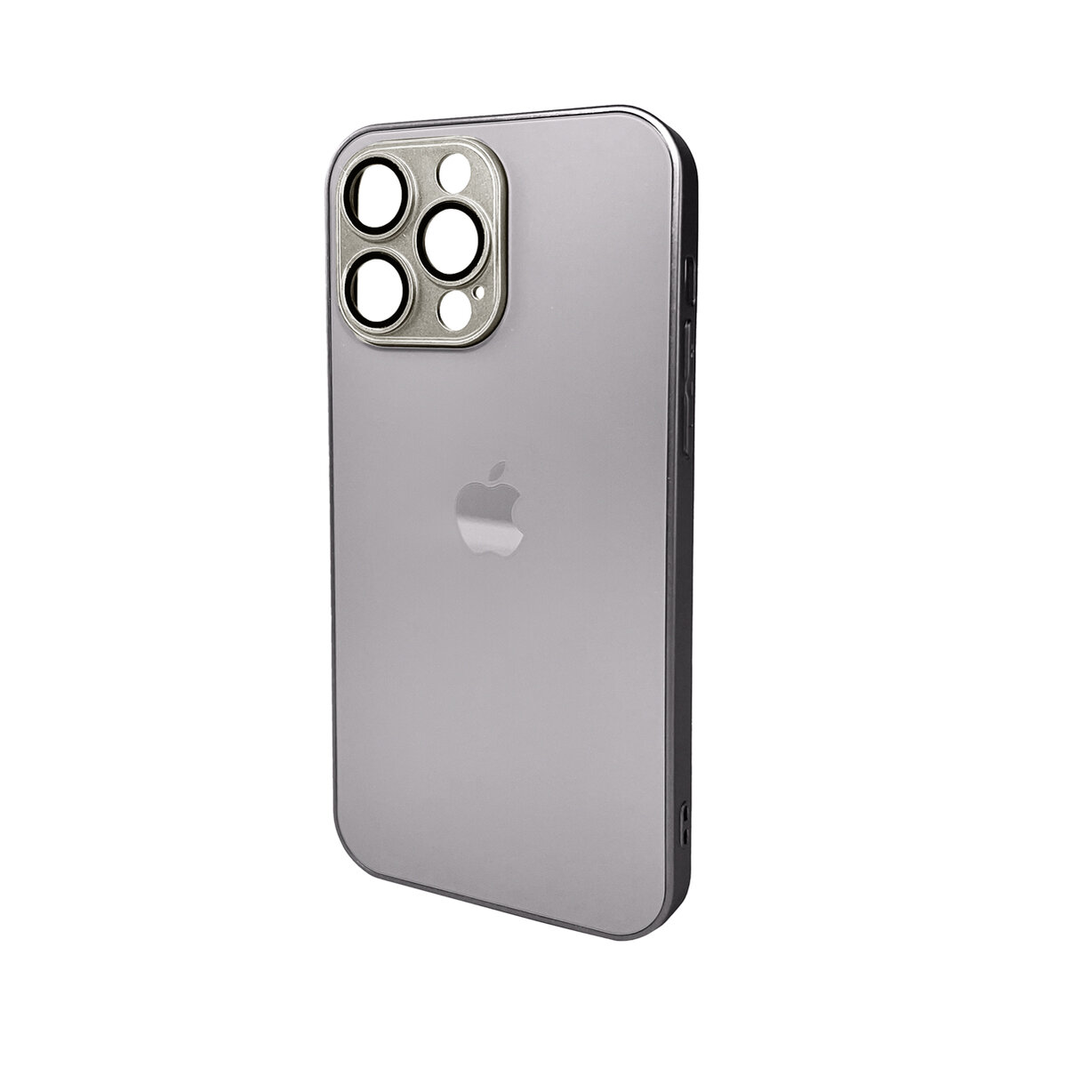 Чохол для смартфона AG Glass Matt Frame Color Logo for Apple iPhone 14 Pro Max Titanium Grey