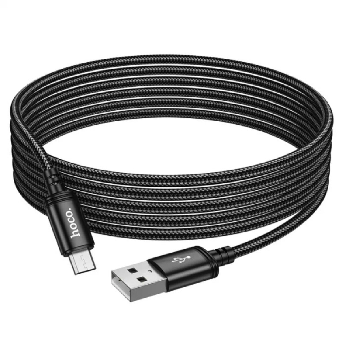 Кабель HOCO X91 Radiance charging data cable for Micro(L=3M) Black