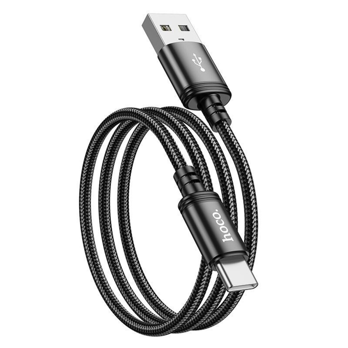 Кабель HOCO X89 Wind charging data cable Type-C Black