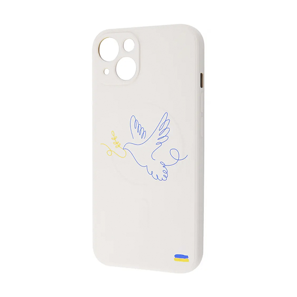 Чохол Wave Ukraine Edition Case для Apple iPhone 13/14 with MagSafe Dove of Peace