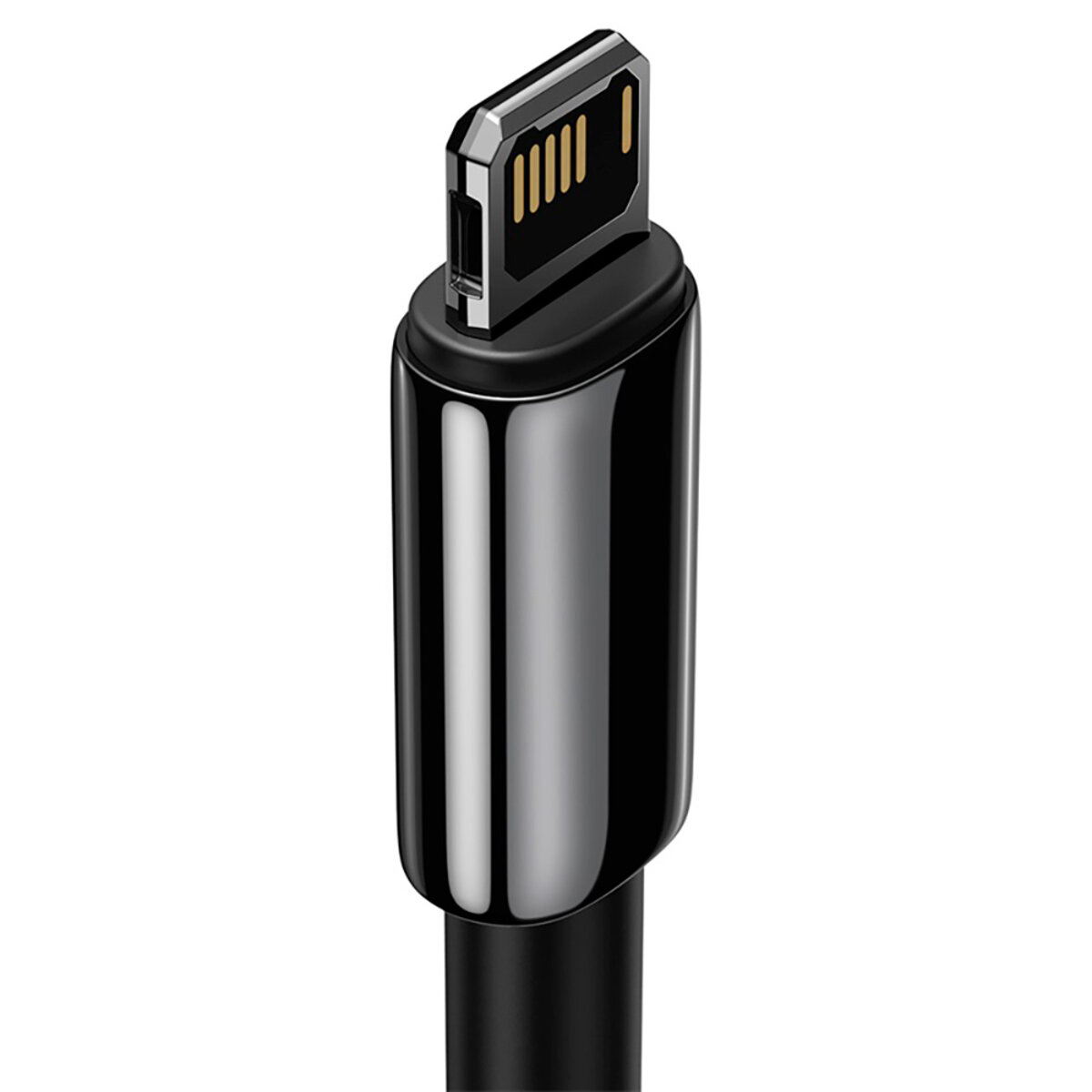 Кабель Baseus Tungsten Gold Fast Charging Data Cable USB to iP 2.4A 1m Black