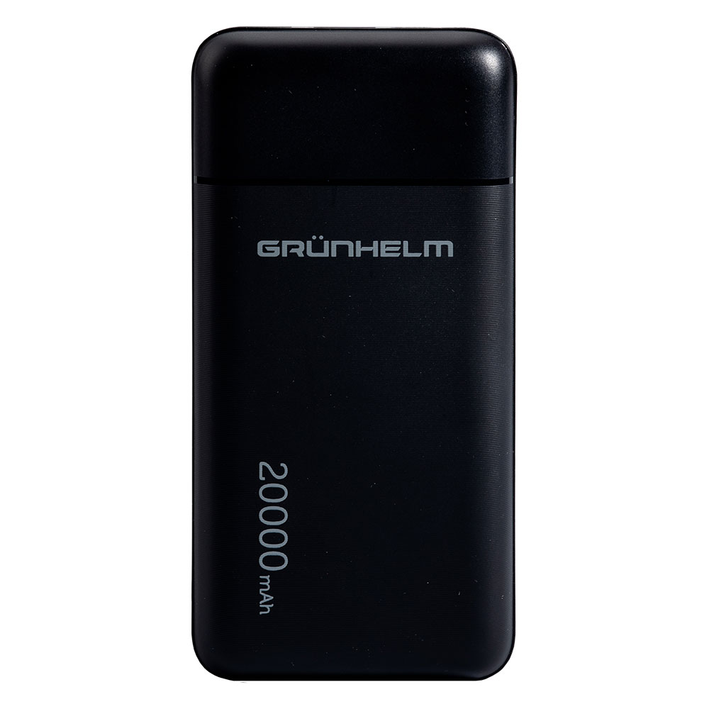 Power Bank, Портативна батарея 20.000 mAh, чорний - GP-27AB (GRUNHELM)