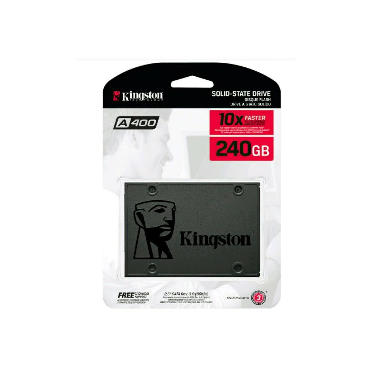 SSD Kingston SSDNow A400 240GB 2.5" SATAIII 3D NAND