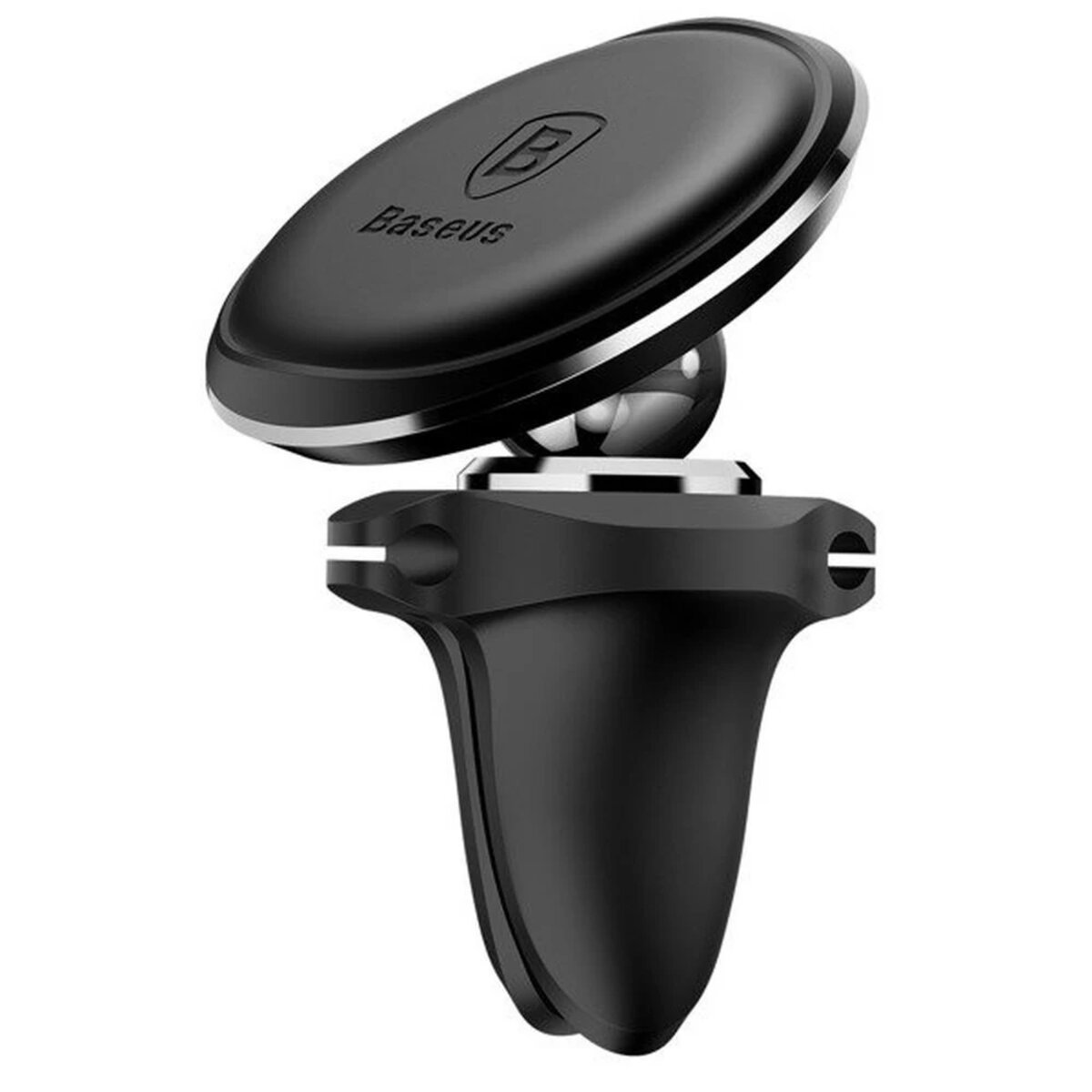 Тримач для мобiльного Baseus Magnetic Air Vent Car Mount Holder with cable clip Black