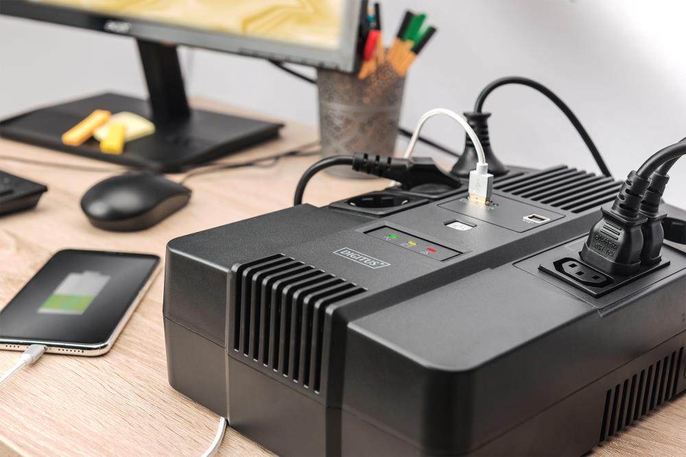 Джерело безперебійного живлення UPS ALL-IN-ONE 600VA 360W DN-170110 DIGITUS by ASSMANN