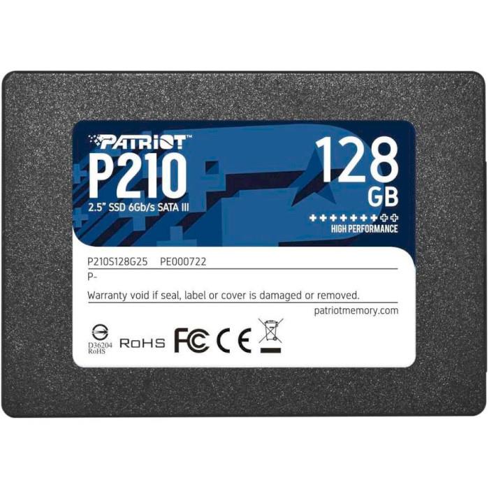 Накопичувач SSD Patriot P210 128GB 2.5" 7mm SATAIII 3D QLC