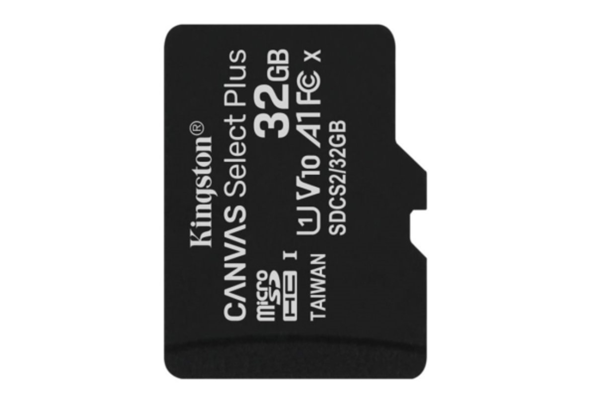 microSDHC (UHS-1) Kingston Canvas Select Plus 32Gb class 10 А1 (R-100MB/s) (adapter SD)