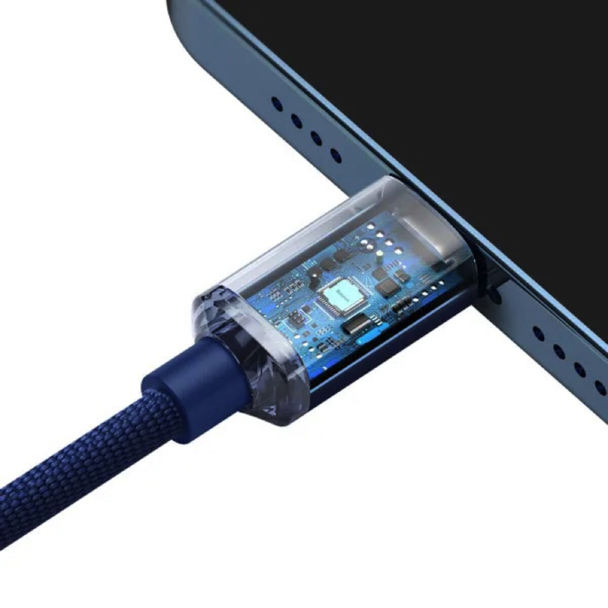 Кабель Baseus Crystal Shine Series Fast Charging Data Cable Type-C to iP 20W 1.2m Blue