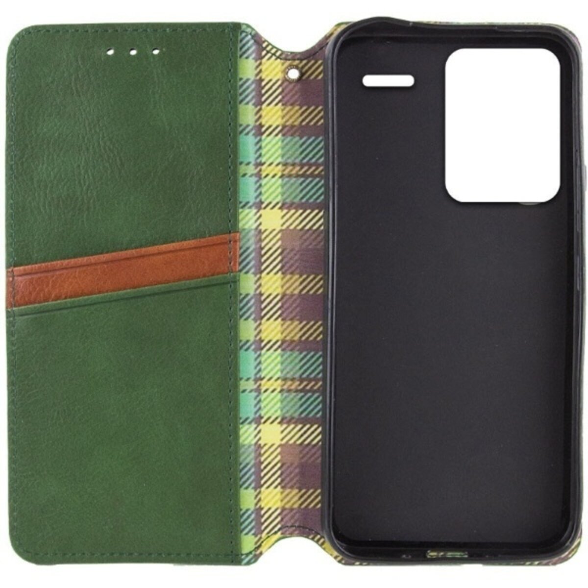 Чохол-книжка для смартфона Rubic Leather for Xiaomi Redmi Note 13 Pro Plus 5G Green