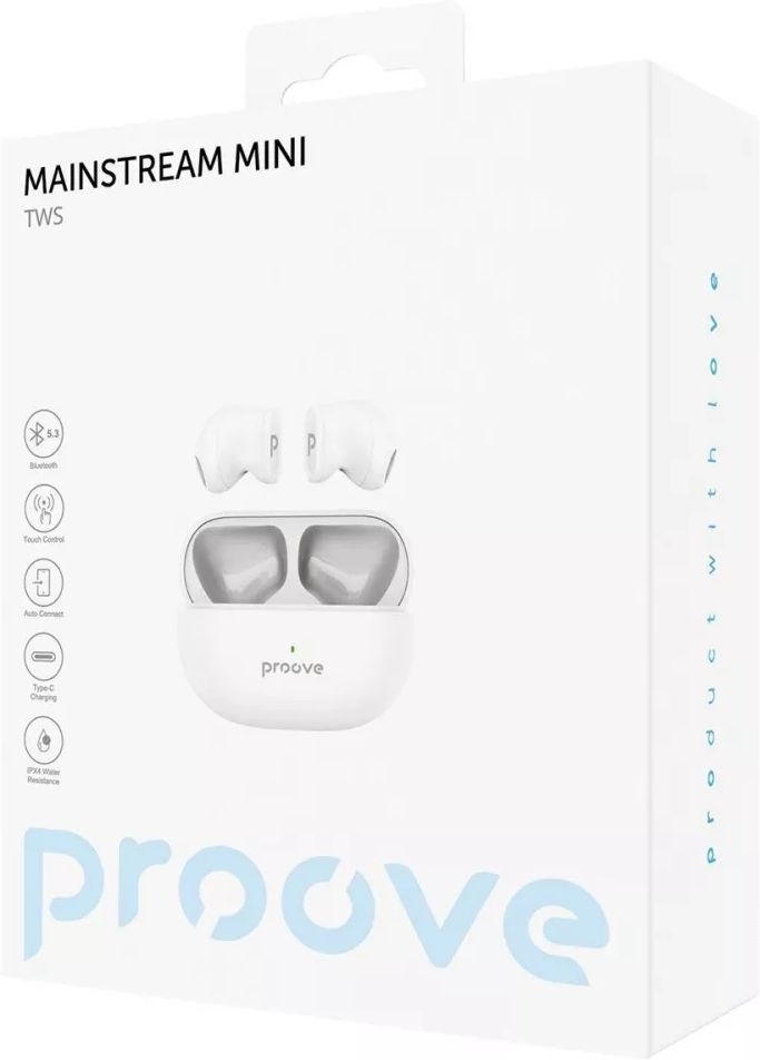 Bluetooth Наушники Proove Mainstream Mini TWS (White)