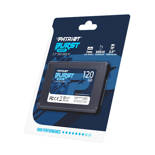 Накопичувач SSD PATRIOT Burst Elite 120 GB (PBE120GS25SSDR)