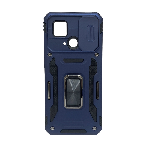 Чехол Armor Camshield Case для Xiaomi Redmi 10с/Poco C40 with Ring Dark Blue