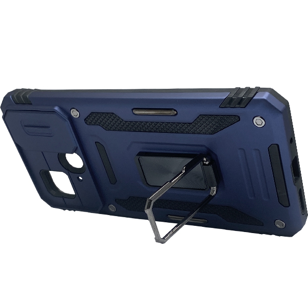 Чохол Armor Camshield Case для Xiaomi Redmi 10с/Poco C40 with Ring Dark Blue