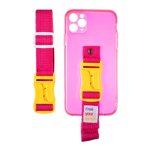 Чехол накладка Free Your Hands Sport Case для iPhone 11 Pro Pink