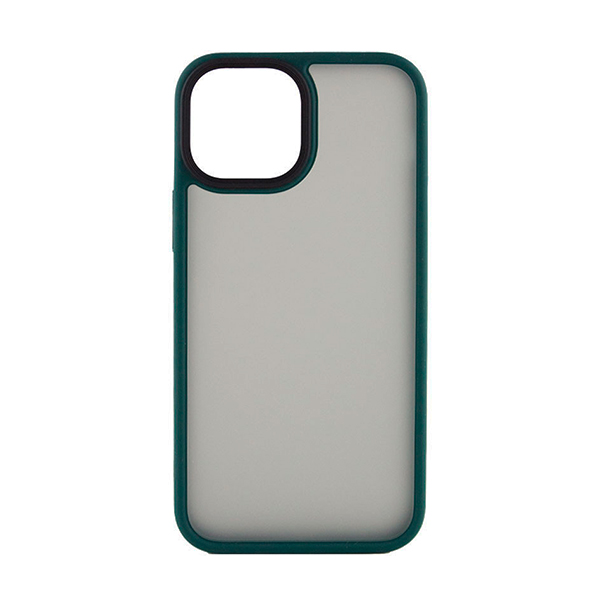 Чохол накладка Mate Plus Metal Buttons Case для iPhone 12 Pro Max Dark Green