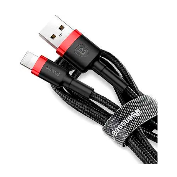 Кабель Baseus Cafule Cable USB Lightning 1.5A 2m Black/Red (CALKLF-C19)