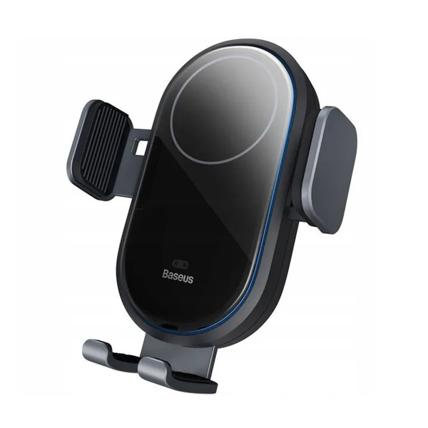 Автотримач для телефона з бездротовою зарядкою Baseus Light Chaser Wireless Charging Electric Car Mount Black (C40355900121-00)