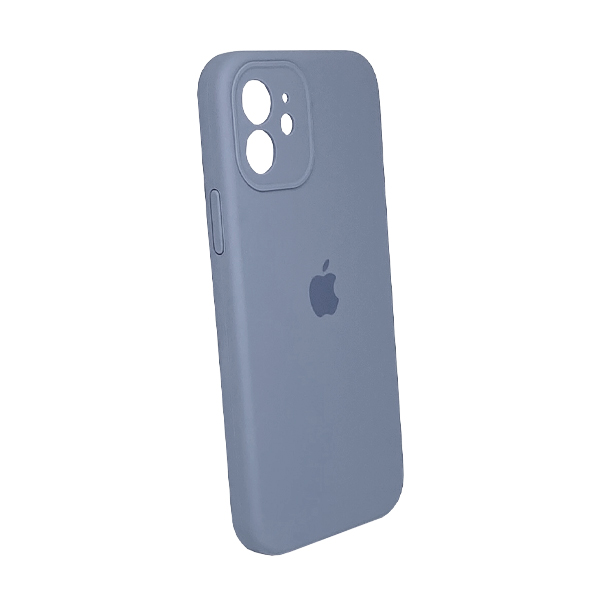 Чохол Soft Touch для Apple iPhone 12 Lavender Gray with Camera Lens Protection Square