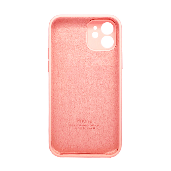 Чохол Soft Touch для Apple iPhone 12 Light Pink with Camera Lens Protection Square