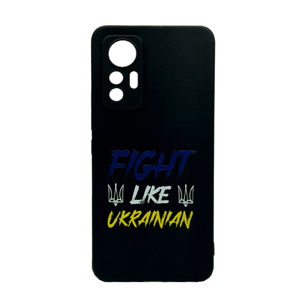 Чехол Wave We are Ukraine Case Xiaomi 12 Lite Black Fight Like Ukrainian with Camera Lens