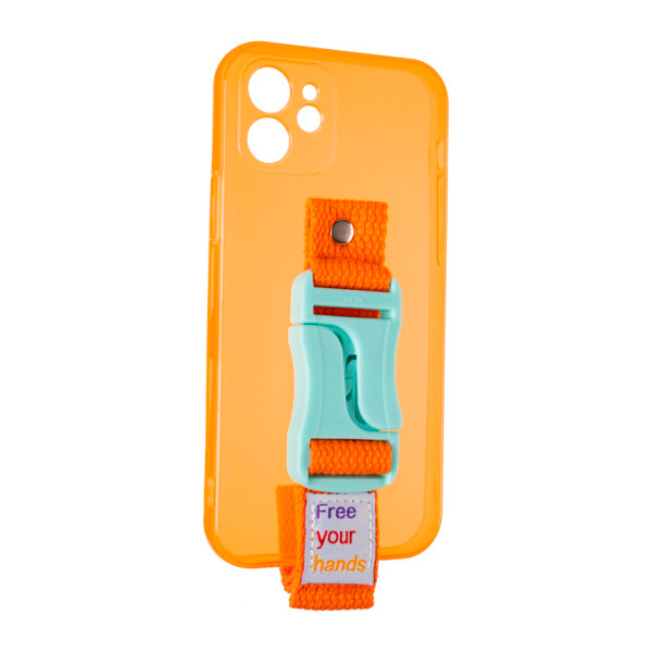 Чехол накладка Free Your Hands Sport Case для iPhone 12 Orange