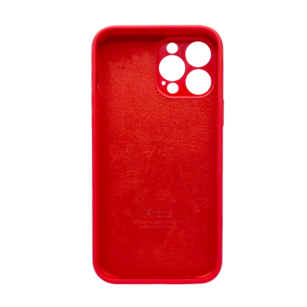 Чехол Soft Touch для Apple iPhone 12 Pro Red with Camera Lens Protection Square