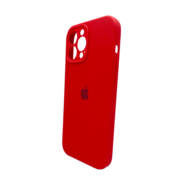 Чехол Soft Touch для Apple iPhone 12 Pro Red with Camera Lens Protection Square