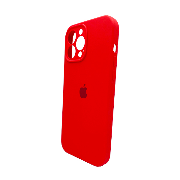 Чехол Soft Touch для Apple iPhone 15 Pro Red with Camera Lens Protection