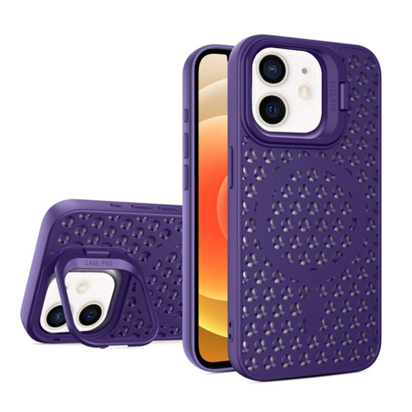 Чохол Silicon Colors Case iPhone 12/12 Pro with MagSafe Purple