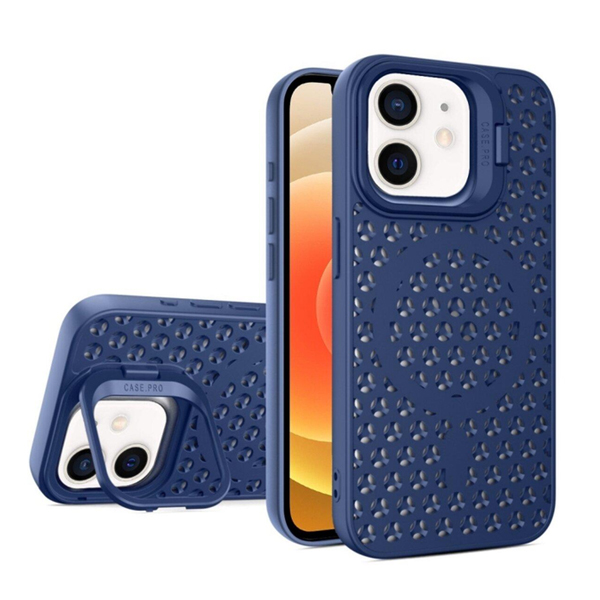 Чохол Silicon Colors Case iPhone 12/12 Pro with MagSafe Dark Blue