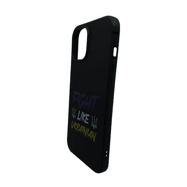 Чохол Wave We are Ukraine Case iPhone 12 Pro Max Black Fight Like Ukrainian