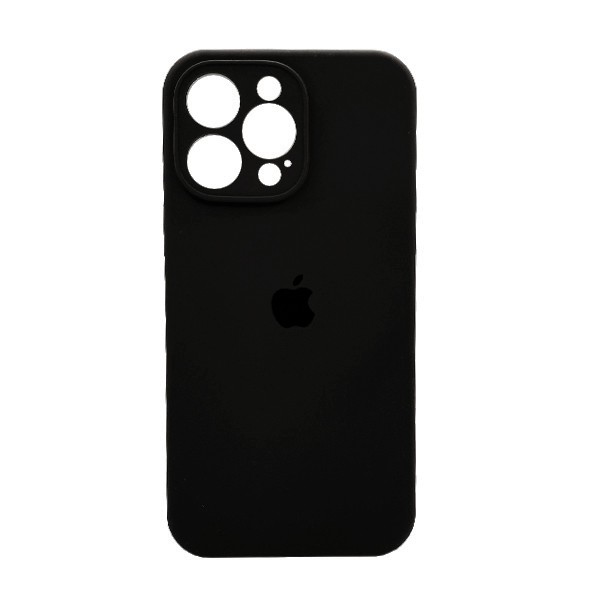 Чехол Soft Touch для Apple iPhone 12 Pro Black with Camera Lens Protection Square