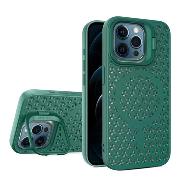 Чохол Silicon Colors Case iPhone 12 Pro Max with MagSafe Dark Green