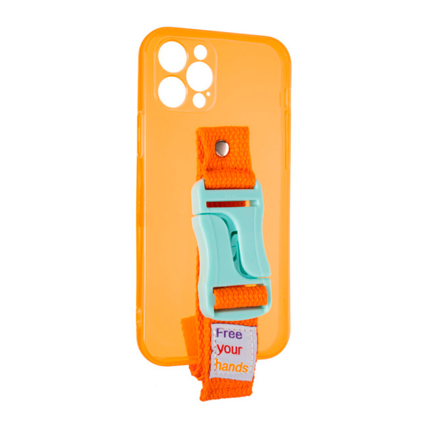 Чехол накладка Free Your Hands Sport Case для iPhone 12 Pro Orange