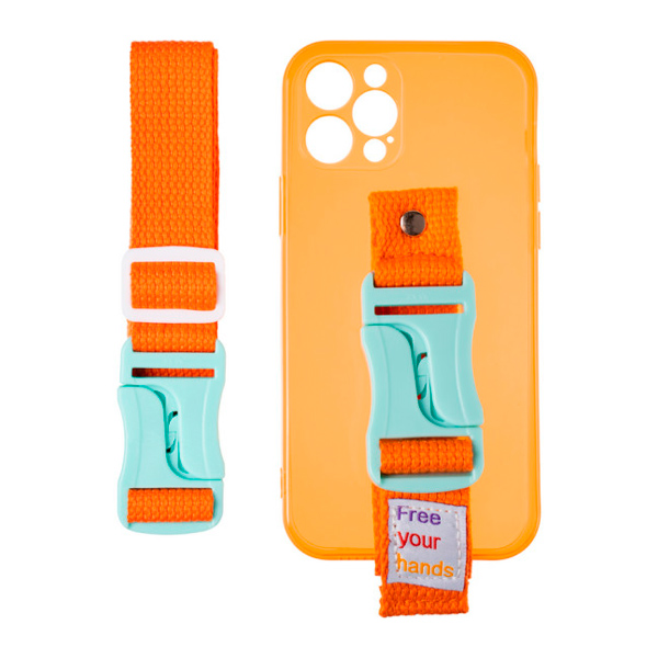 Чехол накладка Free Your Hands Sport Case для iPhone 12 Pro Orange