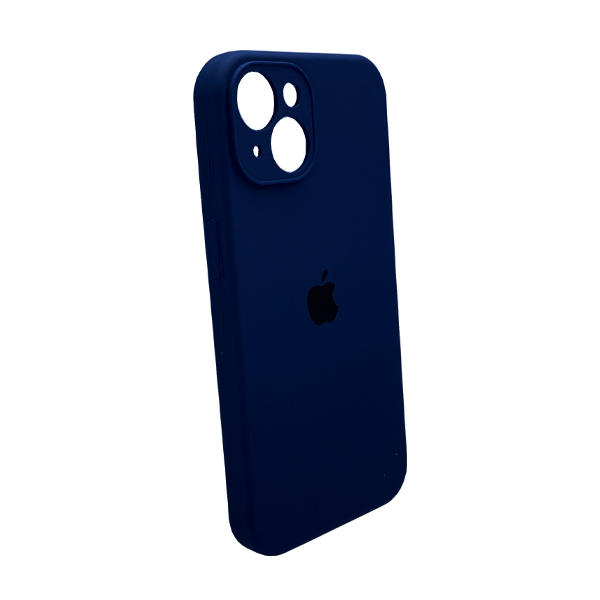 Чехол Soft Touch для Apple iPhone 13/14 Deep Navy with Camera Lens Protection Square