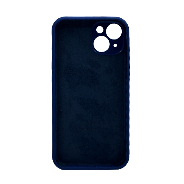 Чехол Soft Touch для Apple iPhone 13/14 Deep Navy with Camera Lens Protection Square