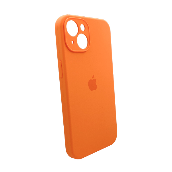 Чехол Soft Touch для Apple iPhone 13/14 Kumquat with Camera Lens Protection Square