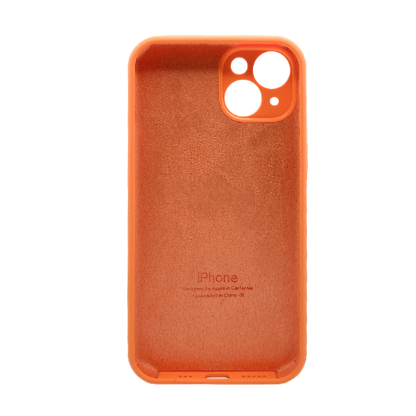 Чехол Soft Touch для Apple iPhone 13/14 Kumquat with Camera Lens Protection Square