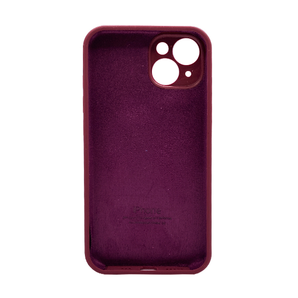 Чехол Soft Touch для Apple iPhone 13/14 Plum with Camera Lens Protection Square