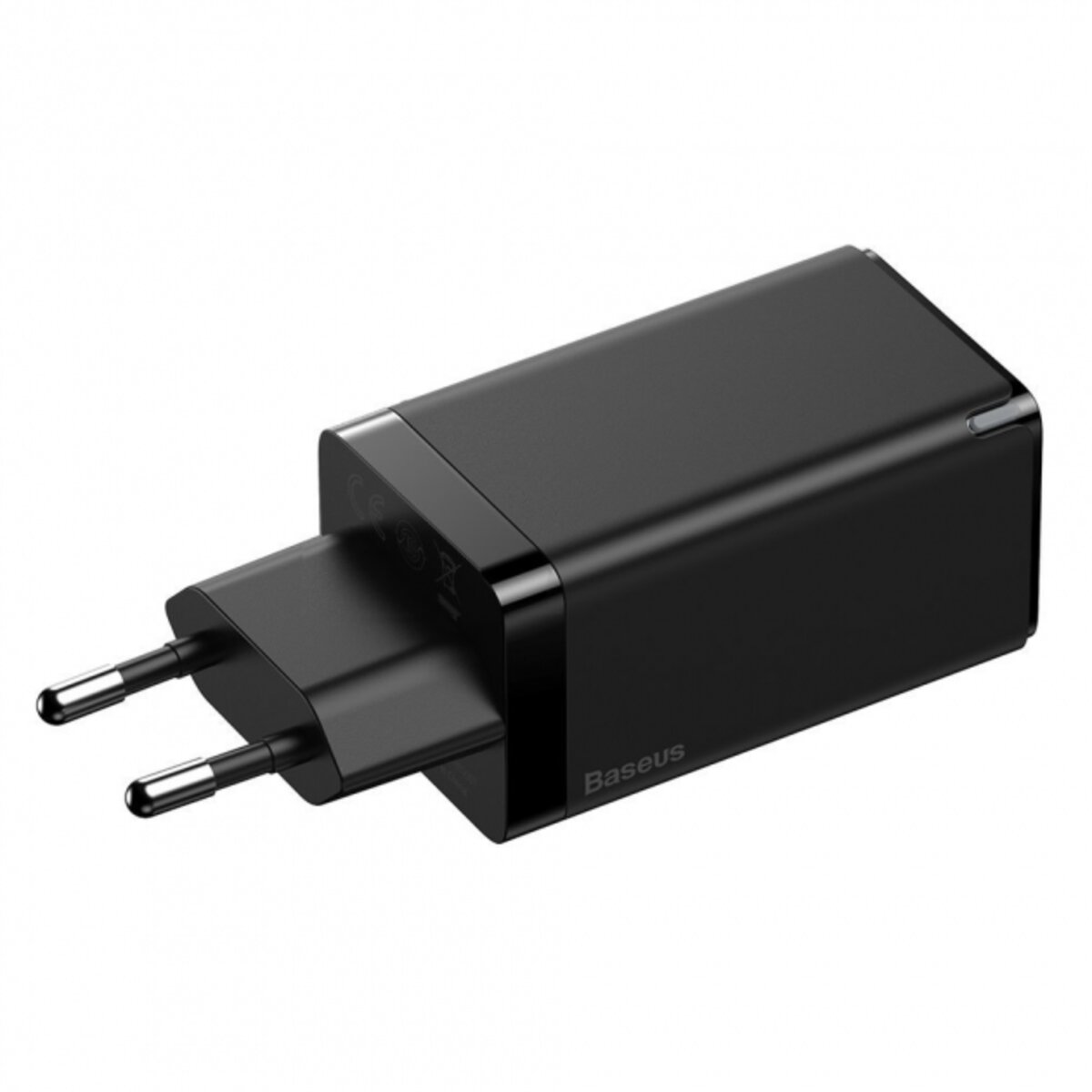 МЗП Baseus GaN3 Pro Fast Charger 2C+U 65W (Cable Type-C  to Type-C 100W(20V/5A) 1m) Black