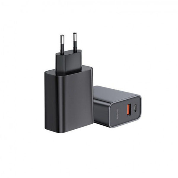 СЗУ Baseus Wall Charger USB-C and USB PPS Quick Charge 30W Black (CCFS-C01)