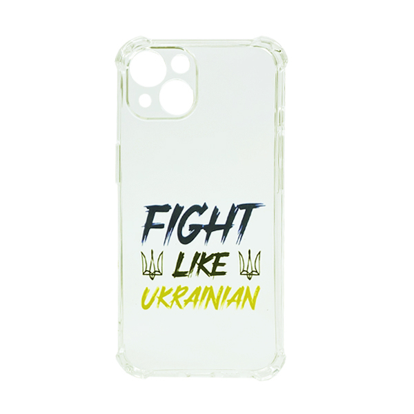 Чехол Wave We are Ukraine Case iPhone 13 Clear Fight Like Ukrainian with Camera Lens