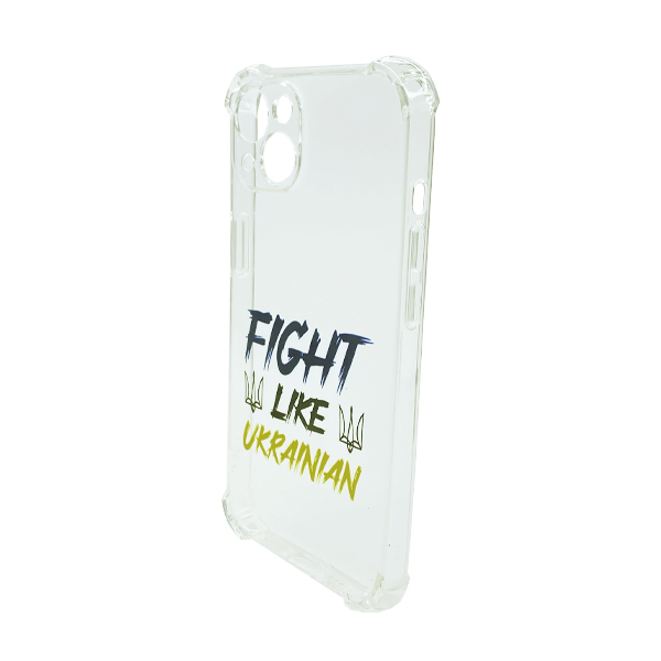 Чехол Wave We are Ukraine Case iPhone 13 Clear Fight Like Ukrainian with Camera Lens