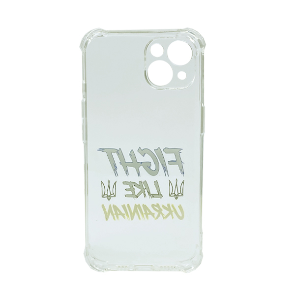 Чехол Wave We are Ukraine Case iPhone 14 Plus Clear Fight Like Ukrainian with Camera Lens